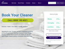 Tablet Screenshot of chromacleaning.com